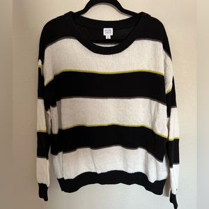 Pre-loved Peyton Jensen black and white striped interest sweater